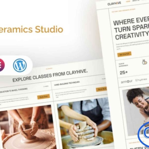 ClayHive – Pottery & Ceramics Studio Elementor Template Kit ClayHive is a modern and well-structured Pottery & Ceramics Studio Elementor Pro Template Kit designed for creative professionals and artisan businesses. This template kit is ideal for pottery studios, ceramic artists, craft workshops, art schools, creative blogs, and handmade product brands.
