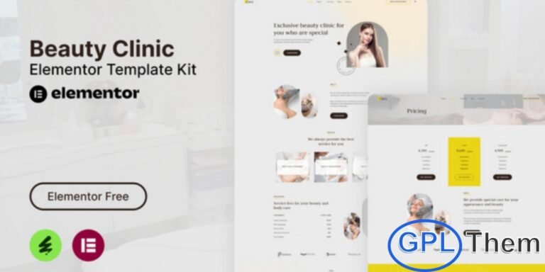 Clary – Beauty Clinic Elementor Template Kit Clary is a professional Beauty Clinic Elementor Template Kit designed to help you create a modern and elegant clinic website with ease. This template kit is ideal for beauty clinics, skincare centers, aesthetic clinics, cosmetic services, and wellness businesses. Built with the Elementor Page Builder for WordPress, Clary allows quick setup and easy drag-and-drop customization without any coding knowledge.