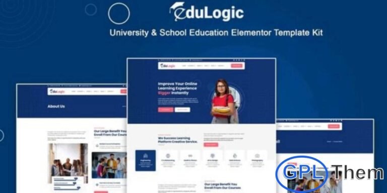 Edulogic – University & School Education Elementor Template Kit Edulogic is a modern and SEO-friendly Elementor Template Kit designed for universities, schools, academies, and all types of education websites. It is perfectly suited for colleges, online courses, e-learning platforms, kindergartens, training centers, events, and educational institutions.