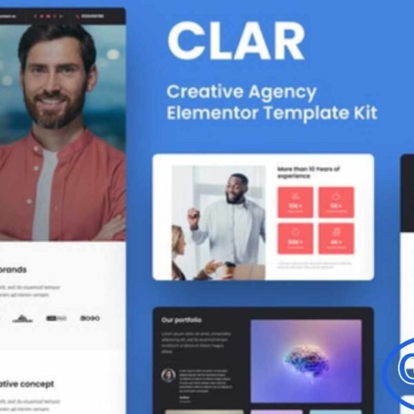 Clar – Digital Agency Elementor Template Kit Clar is a modern and professional Digital Agency Elementor Template Kit designed to help creative agencies build a stunning online presence. This template kit is perfect for digital agencies, marketing firms, design studios, and creative service providers.
