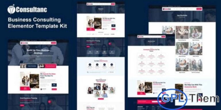 Consultanc – Business Consulting Elementor Template Kit Consultanc is a professional and SEO-optimized Elementor Template Kit designed for business consulting and corporate service websites. It is ideal for consultants, advisors, financial firms, corporate agencies, and business service providers looking to build a strong online presence.