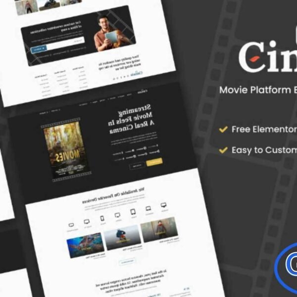 Cinemo – Video Streaming Website Elementor Template Kit Cinemo is a modern and professional Video Streaming Website Elementor Template Kit designed for video streaming agencies, content platforms, and media businesses. This template kit helps you showcase your video content, streaming services, and projects in a clean and engaging layout.