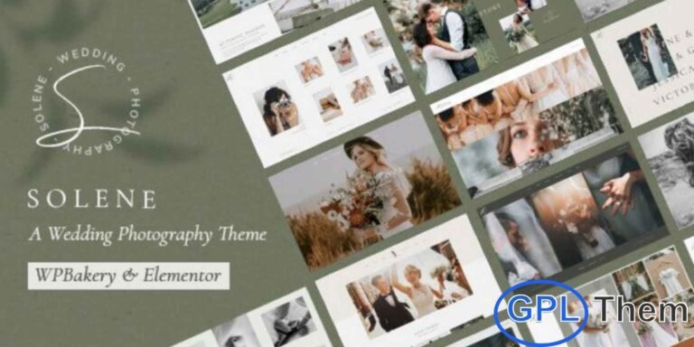 Solene – Wedding Photography WordPress Theme Capture and showcase life’s most precious moments with Solene, a premium WordPress theme designed specifically for wedding photographers. Solene comes with a full collection of photography-focused layouts and features, making it easy to display wedding albums, engagement shoots, bridal portraits, and event photography in a stylish and professional way.