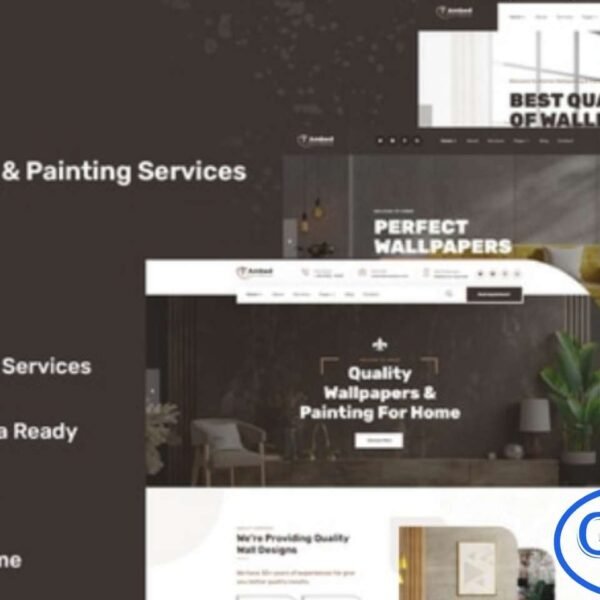 Ambed – Wallpapers & Painting Services Elementor Template Kit Ambed is a modern and clean Elementor Template Kit designed for wallpaper and painting service businesses. Perfect for interior and exterior painting services, wallpaper installation, room painting, architecture, and design-related companies, this template kit helps you create a professional and visually appealing website.