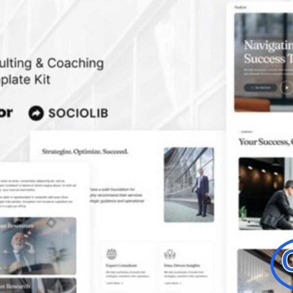 Analyst – Business Consulting & Coaching Elementor Template Kit Analyst is a modern and professional Elementor Template Kit designed for business consulting and coaching websites. Perfect for business consultants, coaches, financial companies, investment firms, human resources agencies, business consultants, and training and development services, this template kit helps you create a polished WordPress website quickly and easily using the Elementor Page Builder.