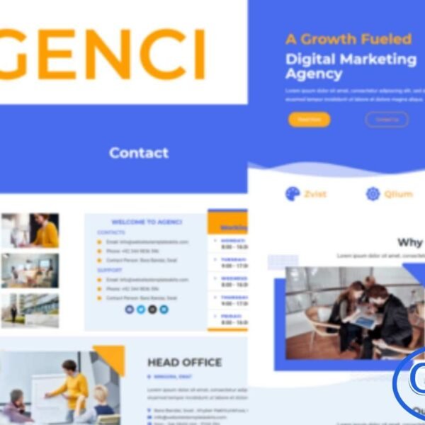 Agenci – Digital Marketing Agency Elementor Template Kit Agenci is a modern and professional Elementor Template Kit designed for digital marketing agencies, creative studios, and online marketing businesses. Perfect for SEO services, social media marketing, branding, advertising, and web development agencies, Agenci helps you create a high-impact website with ease.