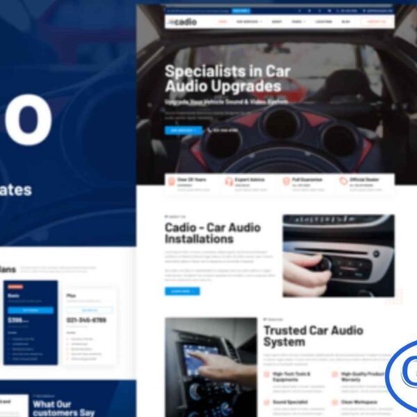 Cadio – Car Audio Workshop Elementor Template Kit is a modern and professional Elementor Pro solution designed specifically for car audio workshops, sound system installers, and car entertainment specialists. This template kit helps you create a high-quality website quickly and efficiently using the Elementor Page Builder for WordPress. With a clean layout and conversion-focused design, Cadio is ideal for showcasing audio services, installations, and premium car entertainment solutions.