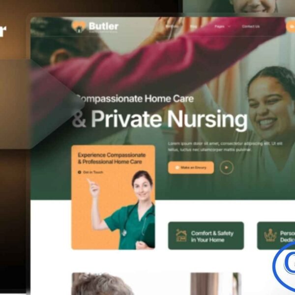 Butler – Home Care & Private Nursing Elementor Template Kit is a modern and professional solution designed specifically for home care and private nursing service websites. This Elementor Template Kit is ideal for businesses and organizations offering home care, private nursing, elderly care, healthcare services, medical assistance, caregiving, senior care, nursing support, and home health aide services. Butler features a clean, trustworthy, and user-friendly design that helps build credibility and attract clients.