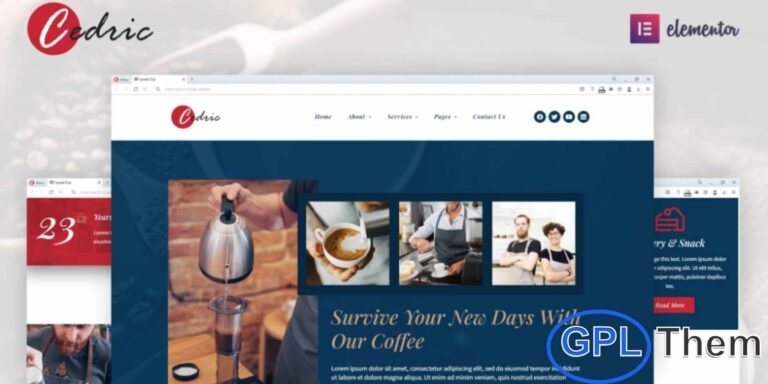 Cedric – Coffee & Beverages Elementor Template Kit Cedric is a modern and stylish Coffee & Beverages Elementor Template Kit designed to create an attractive online presence for café and beverage businesses. This template kit is ideal for coffee shops, cafés, tea houses, juice bars, beverage brands, and specialty drink businesses.