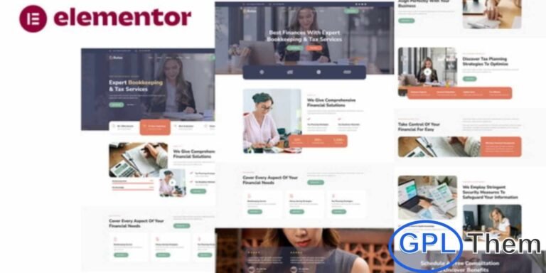 Butax – Tax Service & Financial Advisor Elementor Template Kit is a clean and professional web solution created for tax consultants, financial advisors, accounting firms, and finance-related service providers. This Elementor Template Kit is built using the free version of Elementor, making it an accessible and cost-effective choice for creating a professional website. Butax includes a collection of well-structured layouts that help you present tax services, financial consulting, and advisory solutions clearly and confidently.