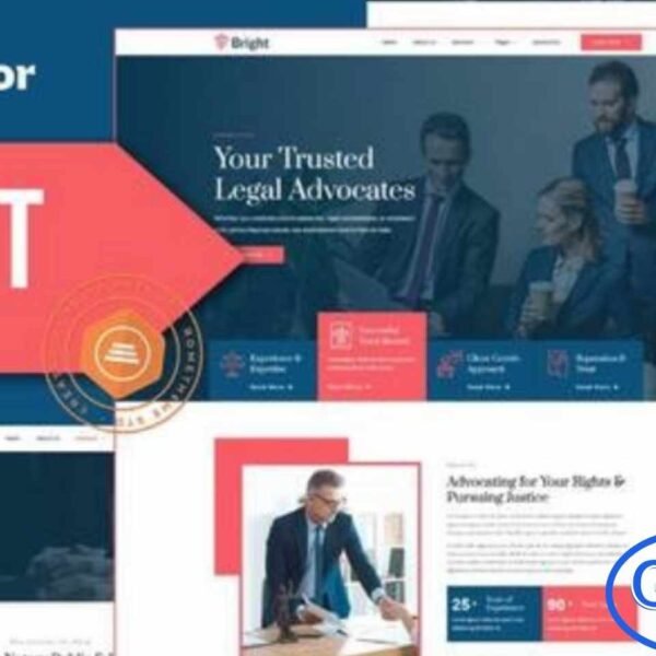 Bright – Lawyer and Firm Elementor Template Kit is a professional and modern web solution created specifically for law firms and legal service providers. This Elementor Template Kit is ideal for lawyers, advocates, attorneys, accountants, and legal consultants who want to build a strong online presence. Bright includes a carefully designed selection of templates to showcase legal services, practice areas, case studies, and professional expertise.