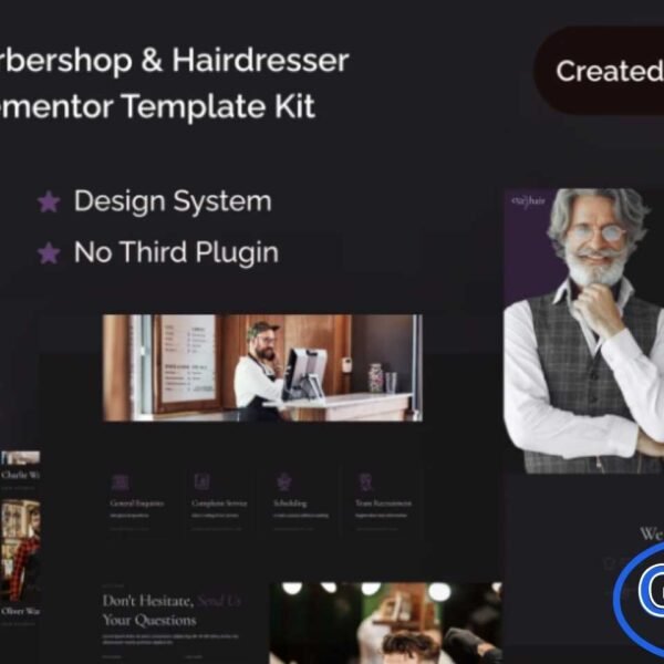 Cuthair – Barbershop & Hairdresser Elementor Pro Template Kit Cuthair is a modern and stylish Barbershop & Hairdresser Elementor Pro Template Kit designed for contemporary grooming businesses. This template kit is perfect for barbershops, hair salons, hairdressers, stylists, and grooming studios looking to elevate their online presence.