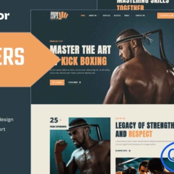 Brawlers – Martial Arts Elementor Template Kit is a modern and professional solution designed for martial arts schools, training centers, and combat sports services. This Elementor Template Kit helps you create a powerful and engaging website effortlessly using the Elementor Page Builder, with no coding required. Brawlers features a clean, structured, and fully responsive design that looks great on all devices.