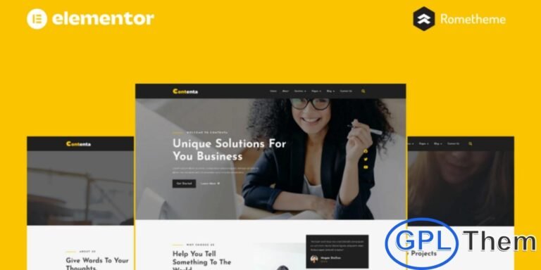 Contenta – Content Writing Services Elementor Pro Full Site Contenta is a professional Elementor Pro Full Site Kit designed to create a complete website for content writing services, business systems, or ICO projects. This template kit is ideal for content agencies, freelance writers, marketing firms, and digital service providers looking to build a polished online presence.