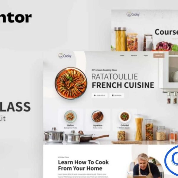 Cooky – Cooking Class Elementor Template Kit Cooky is a modern and professional Cooking Class Elementor Template Kit designed to help you quickly create a complete website for culinary schools, cooking workshops, or private chef services. This template kit is perfect for cooking instructors, culinary academies, food bloggers, and kitchen training programs looking to showcase their courses and services online.