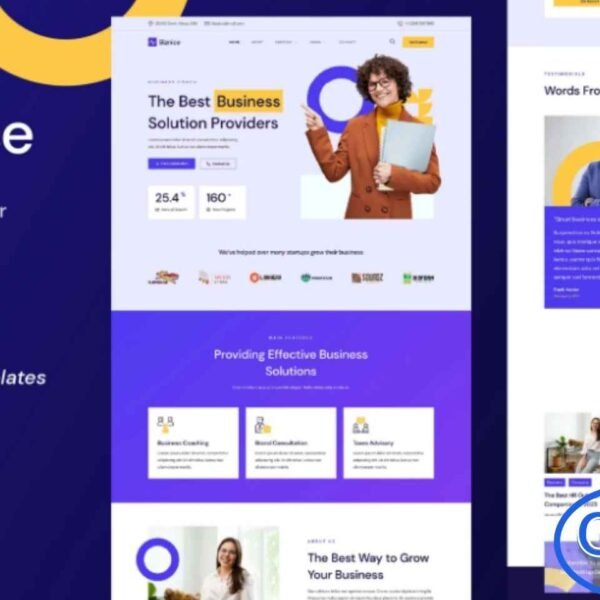 Biznice – Business Coach Elementor Template Kit is a modern and professional solution designed specifically for business coaches, speakers, mentors, trainers, consultants, and online course providers. This Elementor Template Kit features a clean, simple, and modern design with a fully responsive layout that looks great on all devices. Biznice is easy to customize using Elementor’s drag-and-drop builder, allowing anyone to create a professional website without coding knowledge.