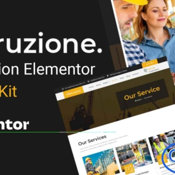 Costruzione – Construction Elementor Template Kit Costruzione is a modern and professional Construction Elementor Template Kit designed to help construction companies, builders, and contractors create user-friendly websites effortlessly. This template kit includes pre-designed web pages that allow you to showcase your projects, services, team, and client testimonials with a professional layout.