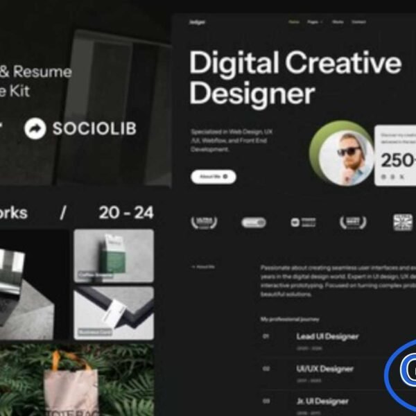 Edger – Personal Portfolio & Resume Elementor Template Kit Edger is a modern and creative Personal Portfolio & Resume Elementor Template Kit designed to help you build a strong online presence quickly and easily. This template kit is perfect for personal websites, online resumes, digital portfolios, landing pages, and professional profiles.