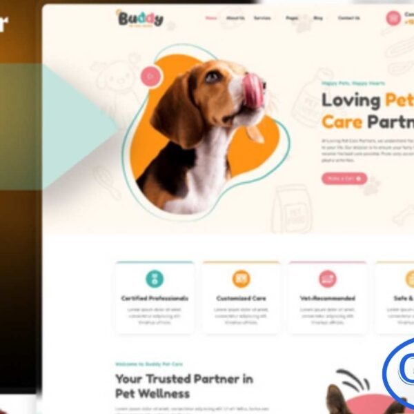 Buddy – Pet Care Services Elementor Template Kit is a modern and friendly web solution designed specifically for pet care and animal service businesses. This Elementor Template Kit is ideal for pet grooming services, veterinary clinics, pet sitters, dog trainers, and animal lovers. Buddy features a clean, unique, and engaging design that helps showcase services, care programs, and pet-friendly facilities effectively. The 100% fully responsive layout ensures your website looks great on all devices.