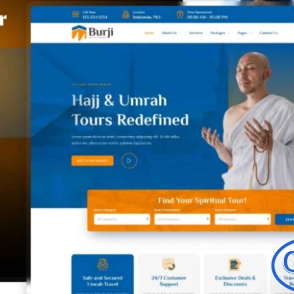 Burji – Hajj & Umrah Tour Travel Elementor Template Kit is a professionally crafted solution designed specifically for Hajj and Umrah tour operators and Islamic travel agencies. This template kit is ideal for showcasing Hajj packages, Umrah tours, Islamic travel services, and religious tourism businesses. Burji features a modern, clean, and elegant design that builds trust and enhances your brand’s online presence.
