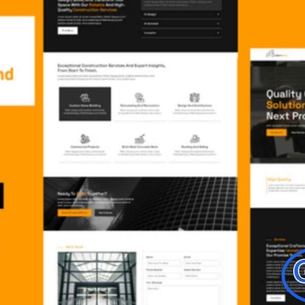 Builders Land – Construction & Building Elementor Template Kit is a modern and professional solution designed to elevate your construction and building business website. This Elementor Template Kit features a sleek, industry-focused design that helps you showcase construction projects, highlight core services, and build trust with potential clients. Builders Land is ideal for construction companies, contractors, builders, architects, and real estate development businesses.