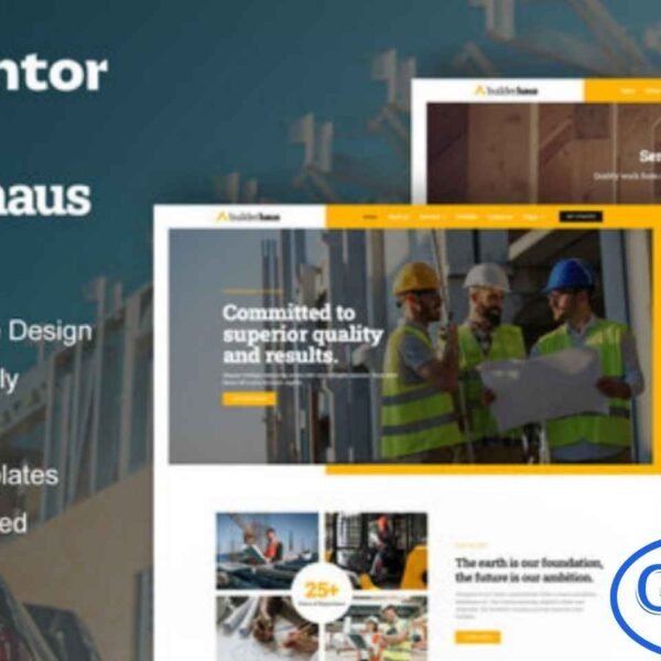 BuilderHaus – Construction Company Elementor Pro Template Kit is a modern and professional website solution designed specifically for construction and building service businesses. BuilderHaus is ideal for construction agencies, contractors, building companies, architects, real estate firms, and home renovation services.