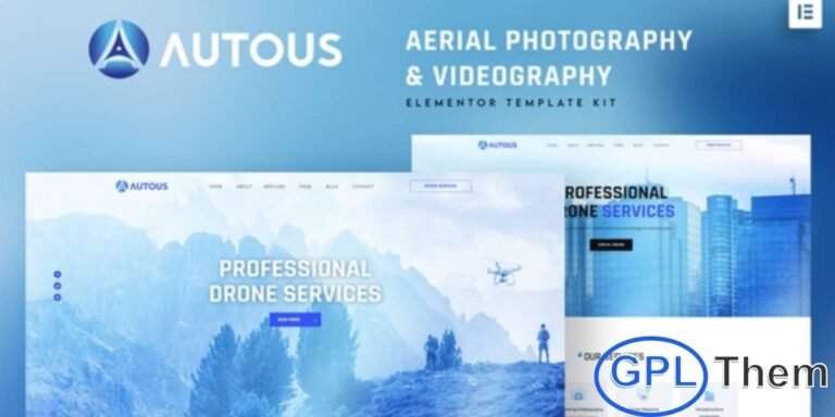 Autous – Aerial Photography & Videography Elementor Template Kit is a modern and professional solution designed for aerial photography, drone videography, and creative media businesses. This Elementor Template Kit allows you to build a fully functional WordPress website without any coding, making it perfect for photographers, videographers, and creative agencies. Autous features a clean, visually appealing design and is fully responsive and retina-ready, ensuring your website looks stunning on all devices.