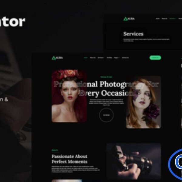 Aura – Photography & Portfolio Elementor Template Kit is a modern and elegant website solution designed for creative professionals and photography portfolios. This Elementor Template Kit is ideal for photographers, creative agencies, designers, videographers, photo studios, and related businesses looking to showcase their work with style. Aura features a clean, artistic layout that highlights visual content and helps present portfolios in a professional and engaging way.